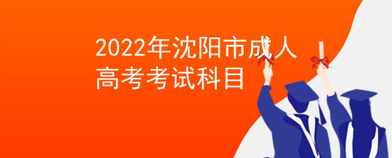 2022年沈阳市成人高考考试科目