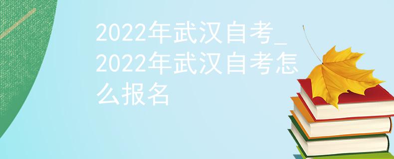 2022年武汉自考_2022年武汉自考怎么报名